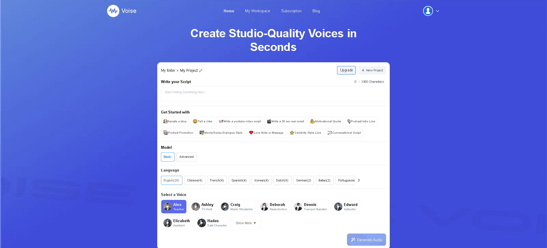 Voise.ai — Your Voice, Perfected by AI