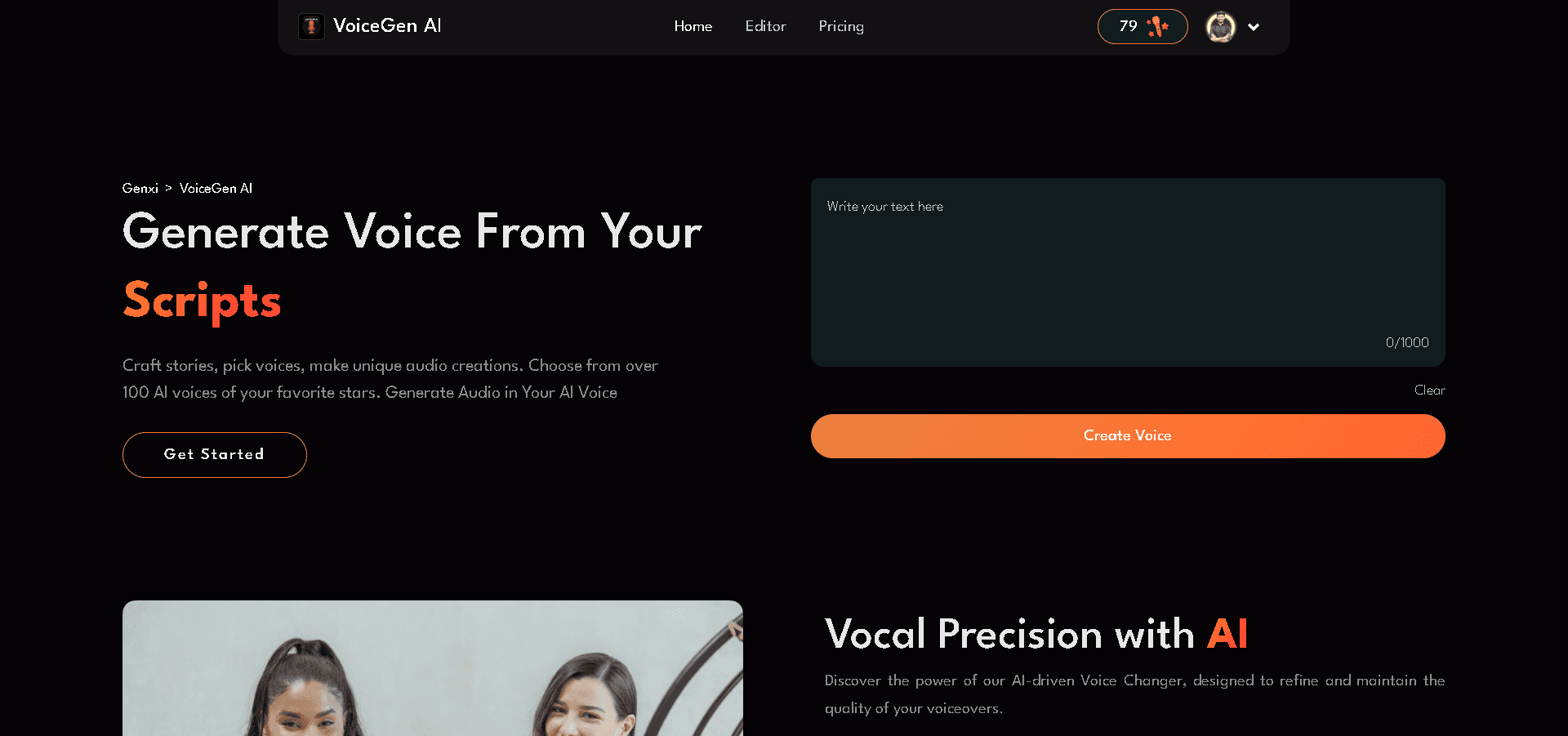 VoiceGen AI — Turn Scripts into Real Voices